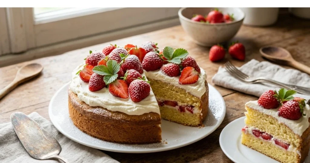 Image actuelle : Gateau au fraise facile