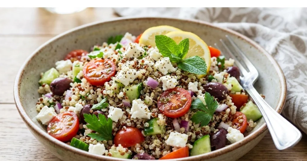 Image actuelle : Salade quinoa feta