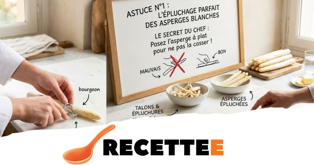  L'épluchage parfait des asperges blanches