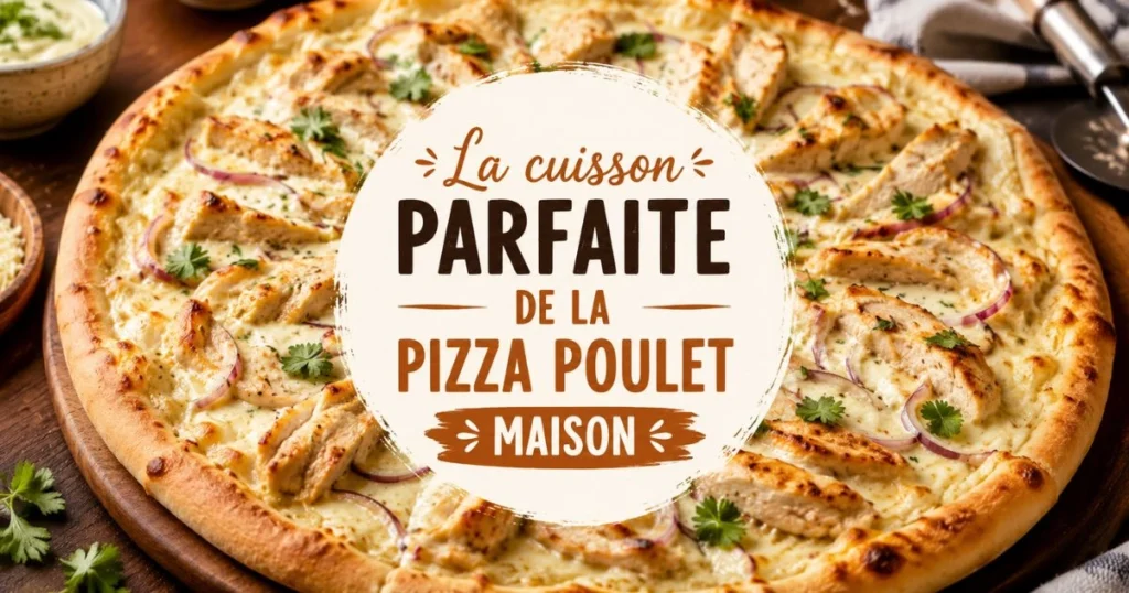 La cuisson parfaite de la pizza poulet maison