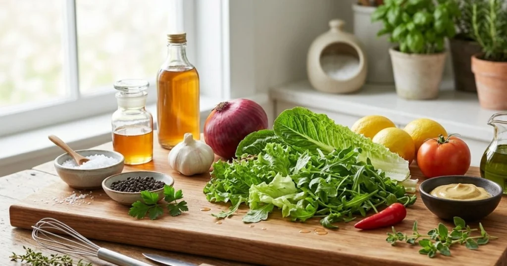 Les ingrédients essentiels de la recette salade verte classique