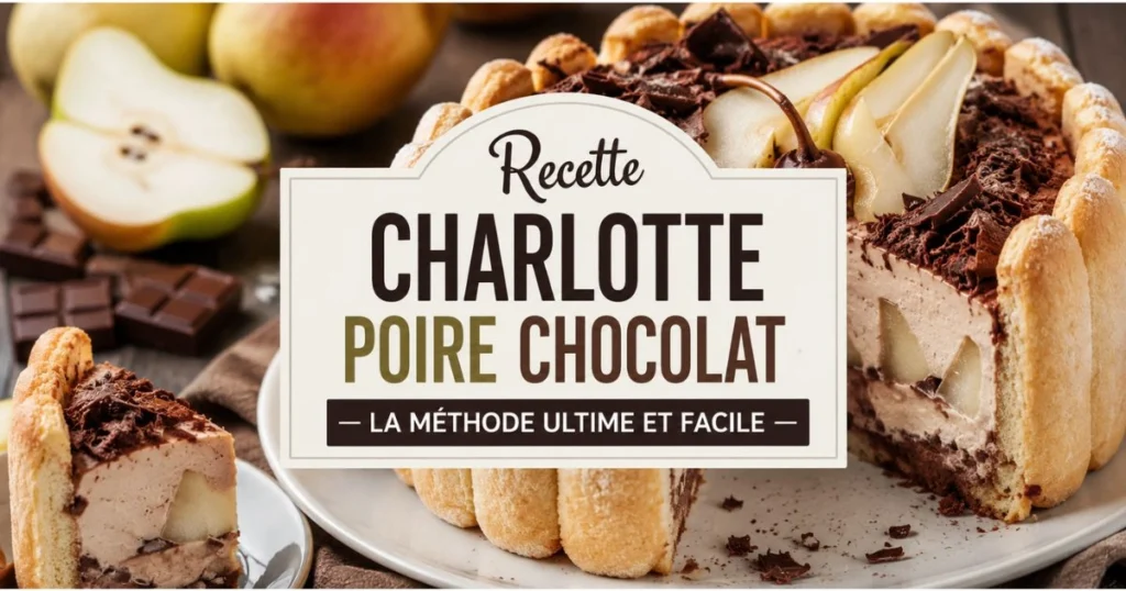 Recette Charlotte Poire Chocolat