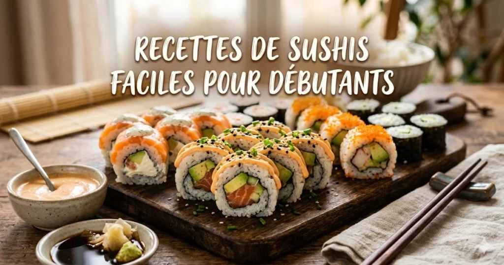 Recettes de sushis faciles pour débutants