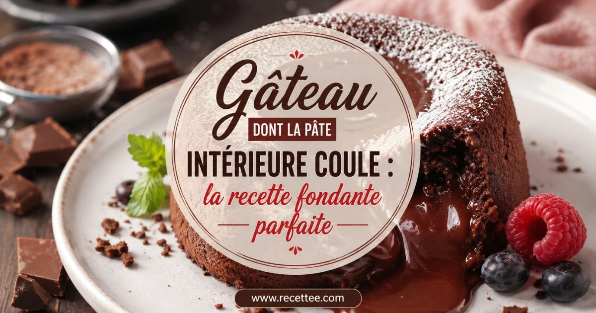 Gâteau dont la pâte intérieure coule