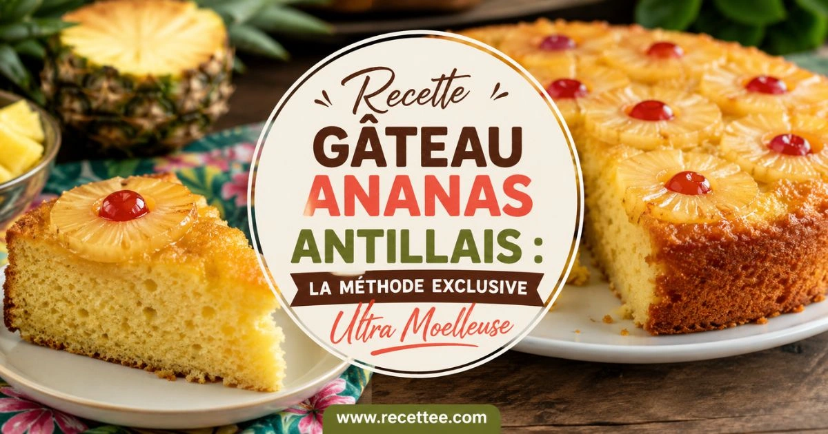 Recette gâteau ananas antillais
